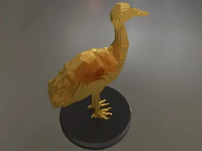 Parametric Crane Low-poly 3D model