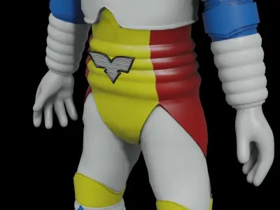 Jet Jaguar Toho Classic Low-poly 3D model