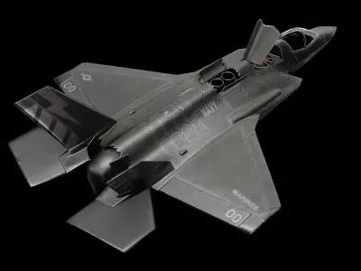 Lockheed Martin F-35 Lightning Low-poly 3D model