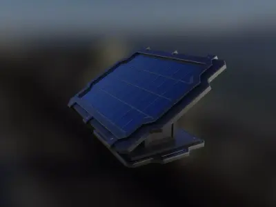 Solar Panel 3D model Low-poly 3D model purchase
