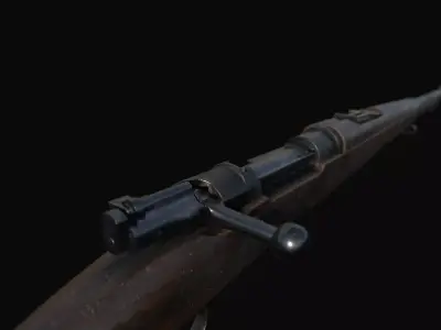 Swedish Mauser - Gevar m96 Low-poly 3D model