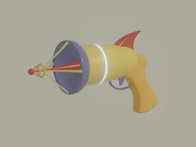 Laser Pistol 3D model