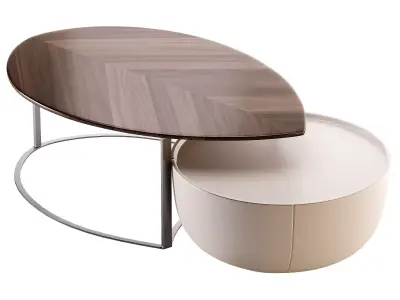 Marshall Wooden Coffee Table 3D model