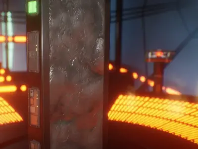 Carbonite Slab Low-poly 3D model