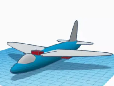 Jet Aircraft 3D Model 3D print model