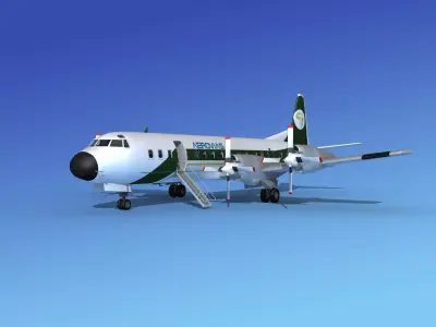 Lockheed L-188 Electra HP Aerovias 3D model