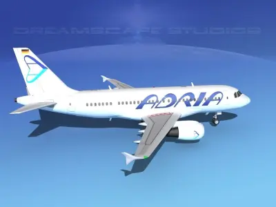 Airbus A319 Adria 3D model