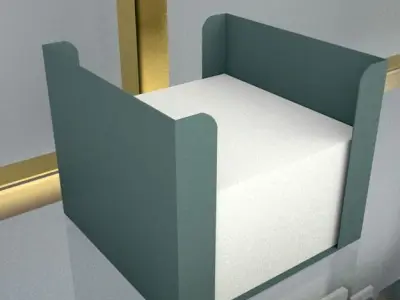 Note block Low-poly 3D model