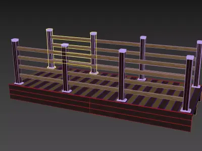 Fence Deck 3D model