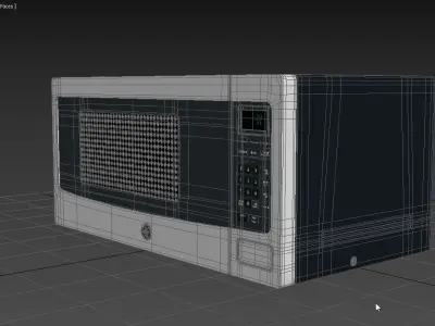 GE Profile Countertop Microwave Oven PEM31SFSS 3D model