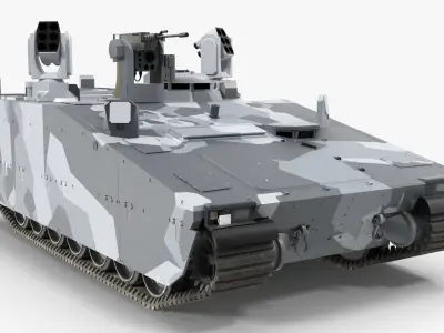 CV90 Armadillo Low-poly 3D model