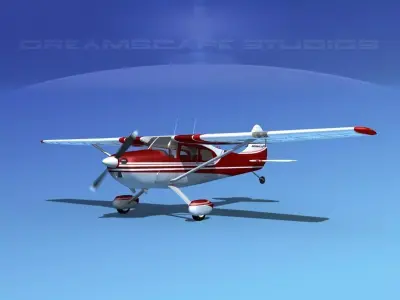 Cessna 170 V02 3D model