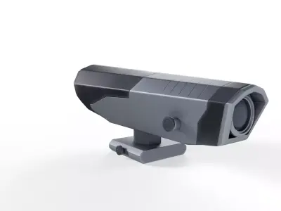 Sci-Fi Wall Security Camera - PBR Game Ready Low-poly 3D model