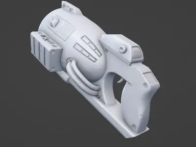 Stylized Blaster 3D print model