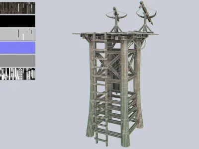 Watchtower Low-poly 3D model