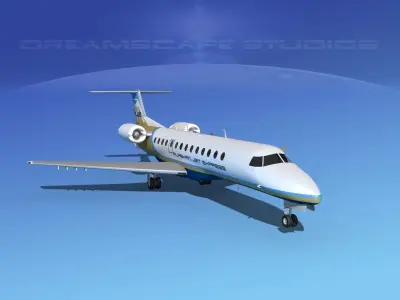Embraer ERJ-135 Alaskan Jet 3D model