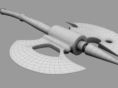 A for Axe Free 3D model