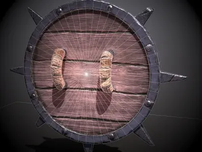 octopus shield Free low-poly 3D model