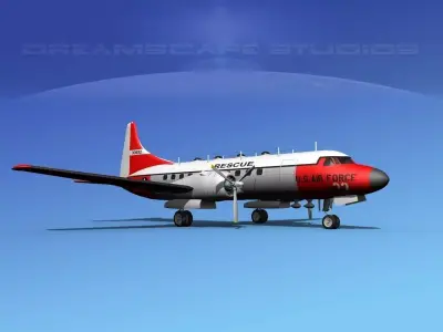 Convair T-29 USAF V02 3D model
