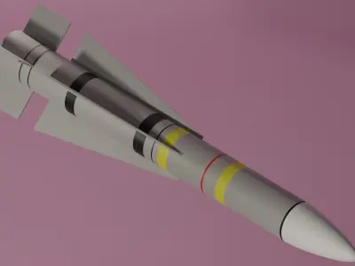 AIM -54 Phoenix Missile Low-poly 3D model