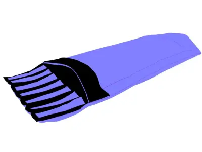 Sleeping Bag - Camping matress  Low-poly 3D model