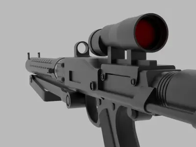 Imperial Armored Commando Blaster Rifle 3D model