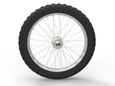 Generic Motorcycle wheel 3D model