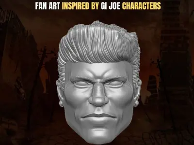 Road Pig Fan art Heads for action figures 3D print model