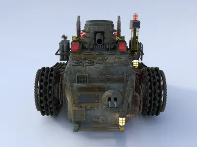 GM T-70 Steampunk Tank 3D model