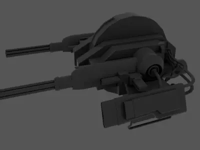 Heavygun machine gun Free 3D model