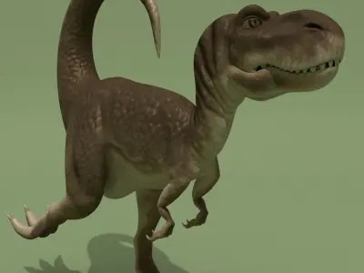 Tyrannosaur Rigged Low-poly 3D model