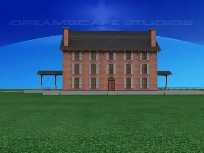Old Railroad Depot 3D model