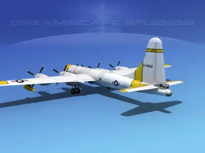 Boeing WB-50 Superfortress II  3D model