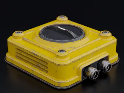 Factory Electrical Switch 11x11x4 Low-poly 3D model