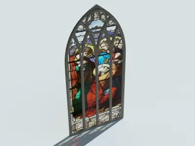Gothic Window 3D model