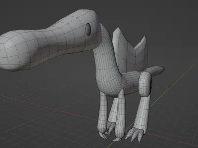 spinosaurus cute 3D model 3D model