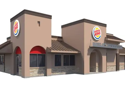 Retail-039 Burger King-003 3D model