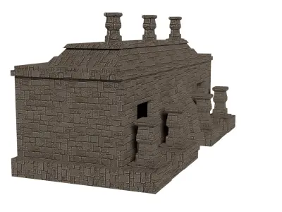 Mayan Temple Low-poly 3D model