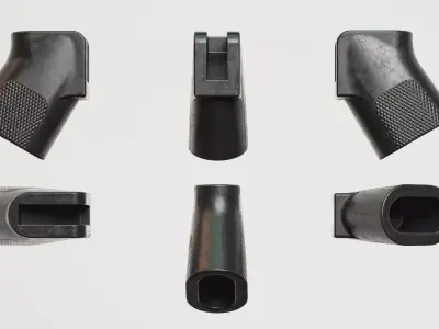 Colt - A1 Cutted Pistol Grip - Replica Low-poly 3D model