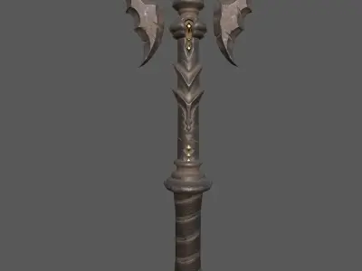 Pixar Dragon Axe Free low-poly 3D model