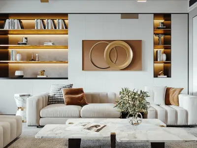 Modern luxury restaurant Free 3D print model