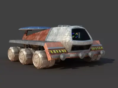Futuristic Moon Mars Rover 3D model