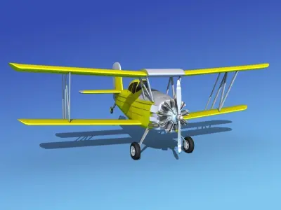 Grumman G-164 AgCat V01 3D model