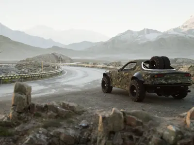 Mazda RX-7 Camo 3D model