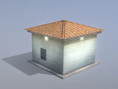 MilitaryBase PortoVelho Transformer Low-poly 3D model