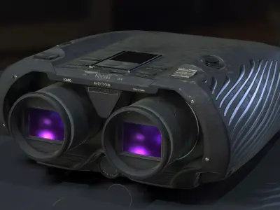 Binoculars Low-poly 3D model Low-poly 3D model