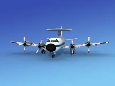 Lockheed P-3 Orion US Customs 3D model
