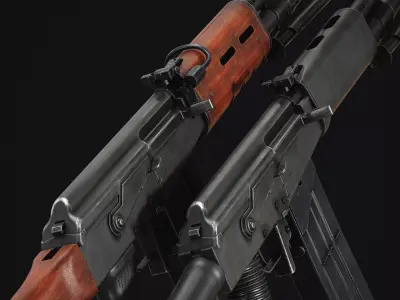 Valmet M78 Low-poly 3D model