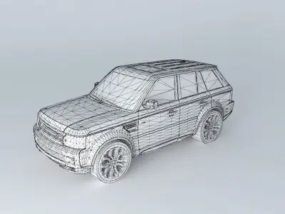 Land Rover Range Rover Sport HSE 2010 Free 3D model
