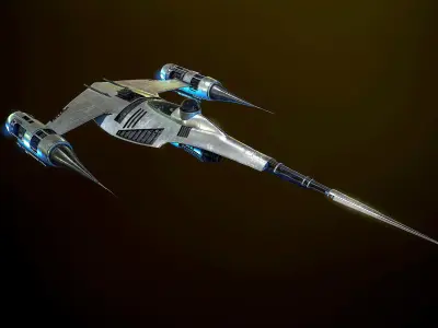 N1 Naboo Starfighter Mandalorian 3D model